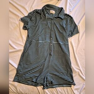 Fashion Brand Company Blue/Black Romper 2XL